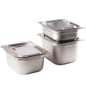 Plat de service en acier inoxydable de style européen avec couvercle épais et hermétique, restaurant et hôtel, <span class=keywords><strong>bac</strong></span> gastronorme - Product Image 2
