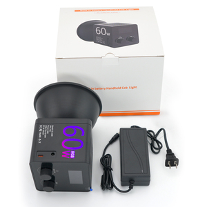 Lumière de vidéographie audio professionnelle 60W 13400mah réglable température bio-couleur Cob Led lumière continue avec écran LCD - Product Image 4