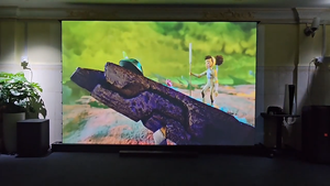 72-150 Inch Wupro High-end Smart ALR Electric Floor Rising Projector <strong>Screen</strong> PET Gray Crystal Long Throw Floor Rising <strong>Screen</strong> - Product Image 2
