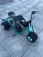 Kart à essence tout-terrain pour adultes, 3 roues, mini tricycle de course pour la plage et les dérapages