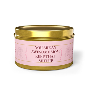 เทียนหอมกลิ่นอโรมาจากขี้ผึ้งถั่วเหลืองขนาดเล็กบรรจุในกระป๋องดีบุกสีทองพร้อมฝาปิดแบบพิเศษ แบรนด์ LANJO เหมาะสำหรับเป็นของขวัญสำหรับคุณแม่ - Product Image 1