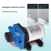 Pompe à membrane électrique 12V DC pompe de surpression d'eau auto-amorçante pour RV lit voiture ménage pompe de pulvérisation d'eau automatique