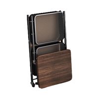 Chariot de rangement pliable peu encombrant en bois, chariot de rangement roulant pliable multi-niveaux, armoire de rangement mobile de chevet
