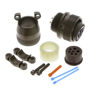 Conector Circular Hembra de Especificación Militar Amphenol Aerospace Operations MS3106E18-9S, 7 Pines, 7 Núcleos, Tamaño de Carcasa 18, Soldadura - Product Image 3