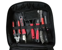 Kit de toilettage pour animaux 9-en-1 - Brosse anti-poils pour chien et chat, peigne démêlant, ensemble d'outils de toilettage pour animaux pour le soin des poils