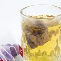 Thé aux herbes en gros sous marque privée, thé personnalisé aux fleurs de lotus bleues entières séchées, sachet de thé pyramidal