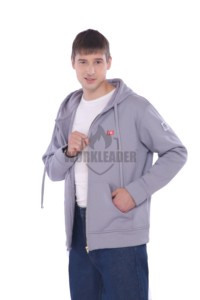 Sudadera con Capucha Protectora con Clasificación ARC CAT2, 100% Algodón, Costuras con Hilo de Aramida Inherente, Chaqueta Resistente a las Llamas para Soldadura de Petróleo y Gas - Product Image 3