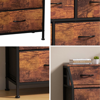 Coiffeuse moderne en bois pour chambre à coucher, 9 tiroirs, couleur personnalisable, rangement durable, structure en fer, meuble de vanité pour salon