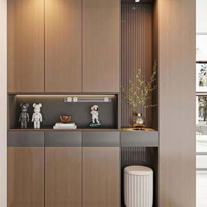 Shoe Cabinet with <b>Sliding</b> Door Environmental protection Materials Solid Wood Material Customized Size Living Room Furniture - Product Image 3