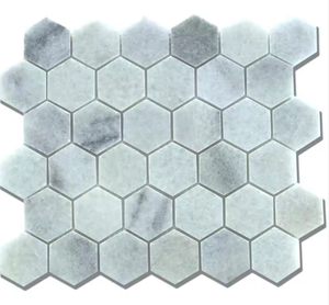 Bali Crystal <b>White</b> Onyx Marble Polished Modern Entry Hexagon Mosaic Tiles Premium Quality Waterproof Eco-Friendly for Hotel - Product Image 6