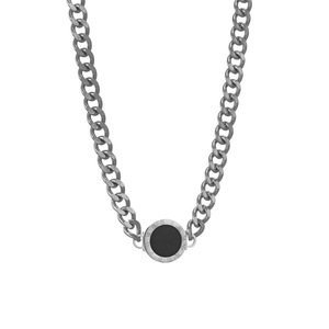 Stainless Steel Jewelry <b>Set</b> Chunky Chain <b>Bracelet</b> Necklace Gold Roman Numerals Unisex Gift - Product Image 5