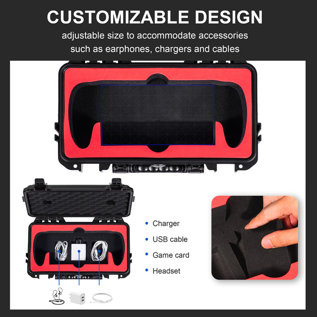 STARTRC GAMES Portable Waterproof Case for PS5 IP67 Dustproof OEM ODM Customizable PS5 Hard Shell Case