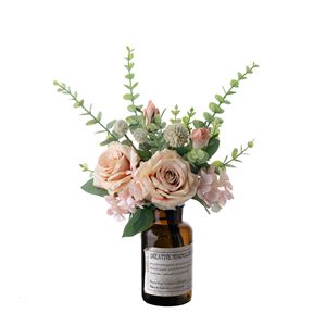 Ramo de Rosas Artificiales Jennifer Rose con Eucalipto para Decoración de Bodas CF01048 - Product Image 2