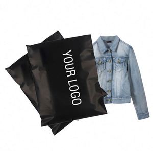 Custom Logo Printed Poly Eco-friendly Recycled Tear-proof Courier Shipping Mailing Bags for Clothing & <b>Socks</b> 10x13 6x9 Sizes - Product Image 3