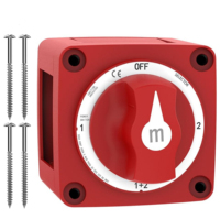 Interrupteur isolateur de batterie robuste 300A 32VDC, étanche IP67, sélecteur de puissance marine 1+2 pour bateau, camping-car, camion, voiture 12V
