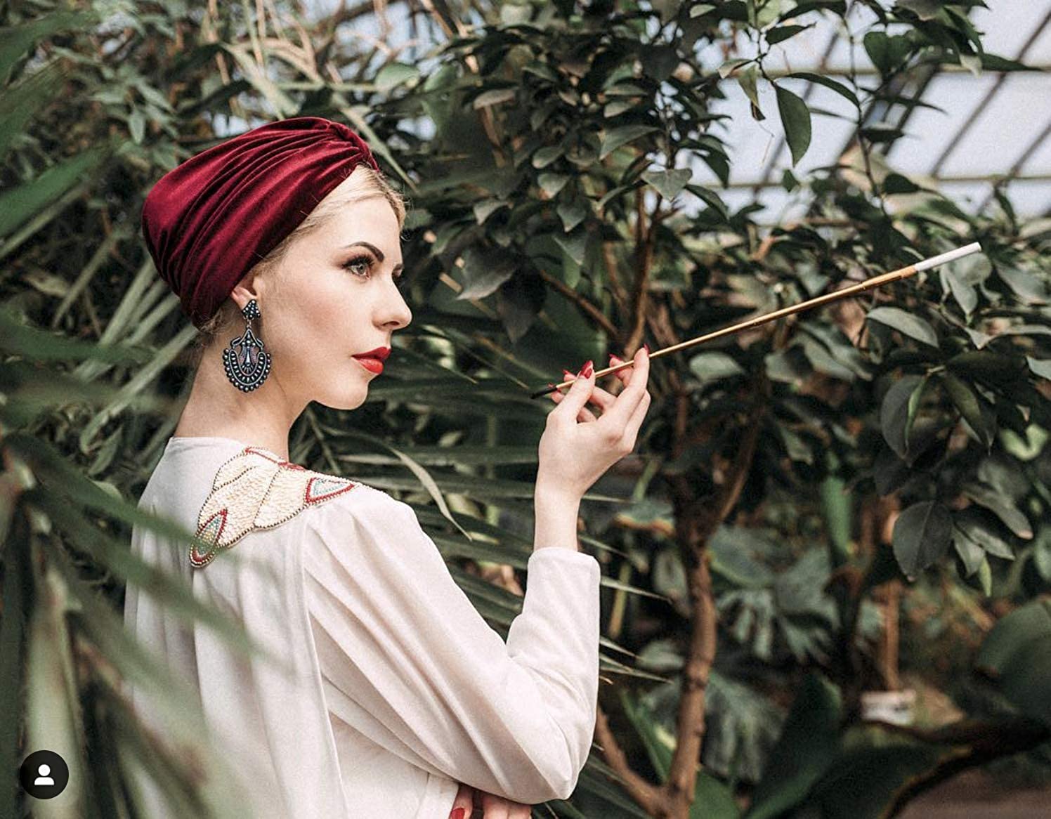 cigarette holder for women Retro Long Rods Retractable Cigarette Holder