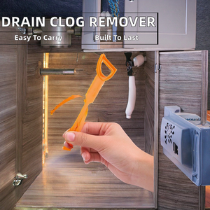 Strumento Portatile in Plastica per la Rimozione di Ostruzioni e <span class=keywords><strong>Capelli</strong></span>, per Scarichi, WC, Vasche da Bagno, Lavelli da Cucina e Docce, Lungo, Molto Venduto - Product Image 2