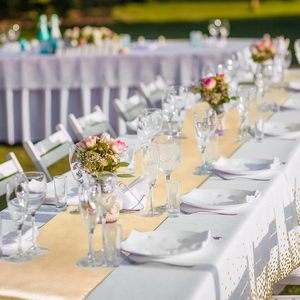 Nhựa dùng một lần khăn trải bàn với in vàng bảng Runner vàng chấm bảng bao gồm cho tốt nghiệp đám cưới sinh nhật bé tắm - Product Image 6