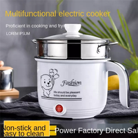 Casserole électrique multifonctionnelle de style américain en acier inoxydable, écologique, pour la maison, avec couvercle