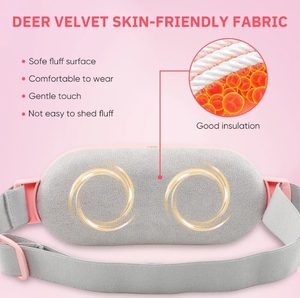Ceinture chauffante menstruelle sans fil intelligente rose avec écran numérique 5000 mAh rechargeable par USB pour soulager les douleurs menstruelles à domicile Bytech - Product Image 5