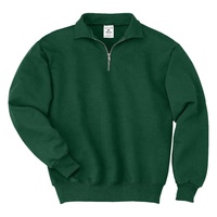 Sweat-shirt à fermeture éclair 1/4 pour homme, mode masculine 2026, uni, hiver, personnalisé, polyester et coton, coupe classique