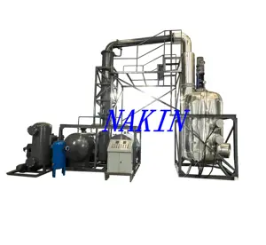 Maquinaria de refinación de aceite tipo destilación para reciclaje de aceite usado a diésel