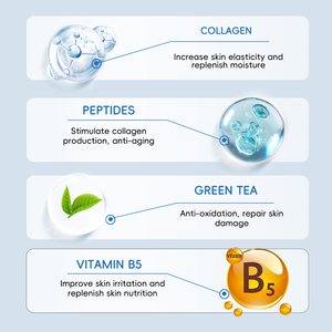 Özel etiket Vegan organik yüz Pigment kaldırma Anti Aging kırışıklık aydınlatma sıkılaştırıcı beyazlatma peptid kollajen yüz kremi - Product Image 5