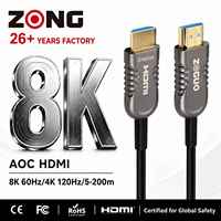 Câble HDMI 2.1 en fibre optique 8K 60Hz ultra haute vitesse 48 Gbps, cordon HDMI optique actif pour PS5 Xbox Projecteur