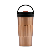 Fabricant prix de gros tasses thermiques de voyage en acier inoxydable à double paroi tasse à café isolée avec couvercle