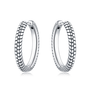 Estos aretes de cobre blanco con diseño de hueso de serpiente son resistentes a la decoloración y son un gran regalo para el día a día o para fiestas para niñas. - Product Image 2