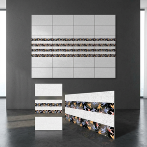 Suministro de fábrica de marca India 12x24 Interior de baño 300x600mm Diseñador Holon Azul 30x60cm Azulejos de pared de cerámica Mejor precio - Product Image 3