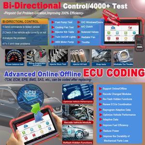 Launch Crp919X BT, 2 Años de Actualización Gratuita, Programación de ECU, Escáner de Diagnóstico OBD2, Herramienta de Diagnóstico Launch Crp919x Bt Crp919x para Todos los Autos - Product Image 4