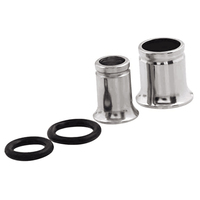 Ensemble de 10 paires de bouchons d'oreille en acier chirurgical corne unique Tunnel de chair Piercing extenseur civière d'oreille pour femmes hommes en acier inoxydable