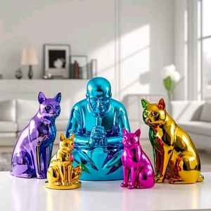 Hot tùy chỉnh 3D mô hình <span class=keywords><strong>in</strong></span> màu mạ điện đồ chơi Trophy đồ trang trí cho phòng khách - Product Image 4