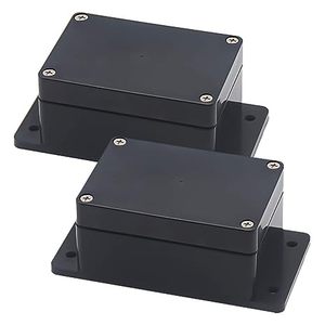 Junction Box ABS Plastic Waterproof IP65 <strong>Universal</strong> Electrical Boxes Project <strong>Enclosure</strong> With Fixed Ear Black 100 X 68 X50 - Product Image 1