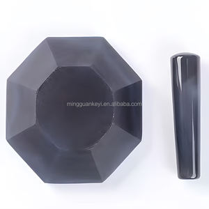 Laboratoriumkwaliteit agaat vijzel en stamper set |   Slijtvast, 40-200 mm voor precisieslijpen - Product Image 6