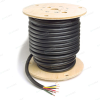 Cable conductor de 7 vías de calibre 14 de servicio pesado aprobado por SAE, Cable de remolque RV, Cable codificado por Color de cobre para semirremolque