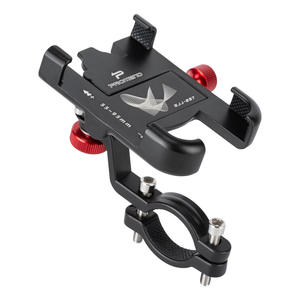 Soporte para Teléfono <span class=keywords><strong>de</strong></span> Bicicleta, Soporte <span class=keywords><strong>de</strong></span> Aleación para Teléfono <span class=keywords><strong>de</strong></span> Bicicleta, Soporte Antideslizante para Manillar <span class=keywords><strong>de</strong></span> Bicicleta y Motocicleta, Clip para Todos los Teléfonos Celulares - Product Image 1