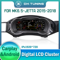 Adecuado para Volkswagen MK6.5-Jetta 2015-2018, Panel de Instrumentos LCD Digital, Sistema Linux, CarPlay Inalámbrico, Android Auto, Múltiples Temas de Interfaz de Usuario