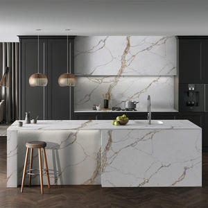 Encimera de Cuarzo de Diseño Moderno Goldtop, ODM OEM 5125 Calacatta Fiorina, Losa Grande de Piedra Artificial para Hoteles y Cocinas - Product Image 5