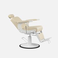 Fauteuil de barbier moderne, portable, robuste, hydraulique, inclinable, en cuir, pivotant à 360°, réglable en hauteur, usage commercial, salon de coiffure