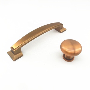 Zinc Handle and <strong>Knob</strong> Kosin China CX180 Brass Zinc Classical Vintage Bronze Solid Wardrobe <strong>Door</strong> Handle - Product Image 2