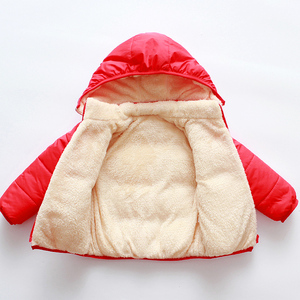 Oem factory Chinese Red color children fashion design boy kids fleece winter jacket - Product Image 5