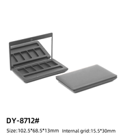 Mini 5 grilles du fabricant professionnel comme Palette de fard à paupières en plastique Blush Concealer Highlight Palette magnétique