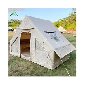 גדול בד אוהלי מתנפח אוויר תיירות אוהל מפני בקתת קמפינג חיצוני עמיד למים לטיולים וtravelling
