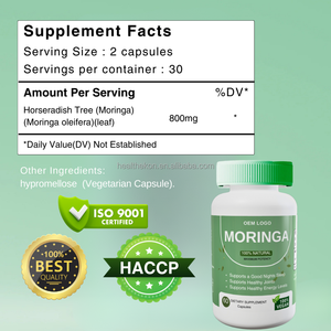 OEM organik yeşil Superfoods <span class=keywords><strong>Moringa</strong></span> yaprak kapsül özü hapları yetişkinler gençler için takviyesi artırılması yağ yakma metabolizması - Product Image 4