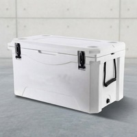Glacière isotherme moderne en LLDPE rotomoulé de 115 QT/110 litres, écologique, avec compartiment à glace pour fruits de mer