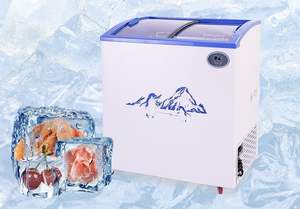 <span class=keywords><strong>Congélateur</strong></span> coffre miniature à température unique Pusen pour la crème glacée, petit <span class=keywords><strong>congélateur</strong></span>, vitrine de supermarché, réfrigérateur avec porte coulissante en verre - Product Image 4