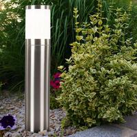 Lampes de jardin LED étanches IP54 en acier inoxydable avec abat-jour en PC, culot E27, certifiées CE, lumière du jour 5000K, angle de faisceau 360°