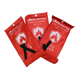 Certificated Fire Retard Emergency Fire Blanket Kitchen 1m X 1m <b>Fiberglass</b> <b>Cloth</b> Laboratory Fire Blanket - Product Image 5